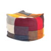Zero Waste Patchwork Pouf