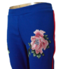 Floral Flare Pants - Royal Blue