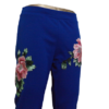 Floral Flare Pants - Royal Blue - Image 2